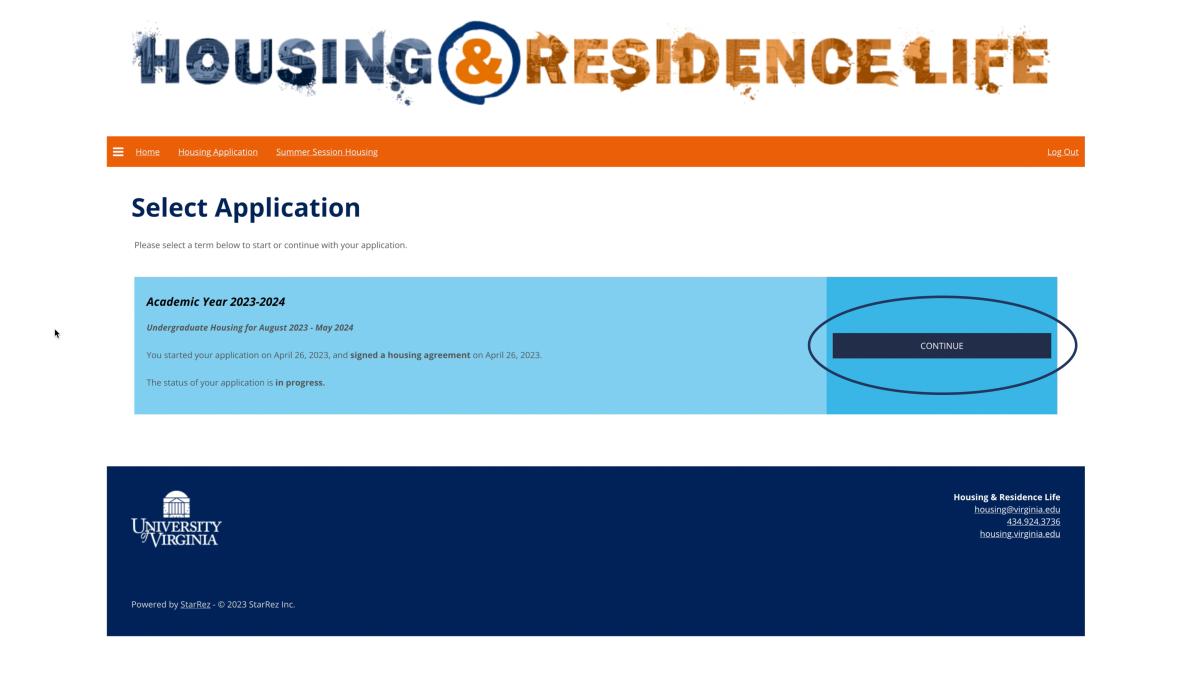 FirstYear Housing Application Instructions Housing and Residence